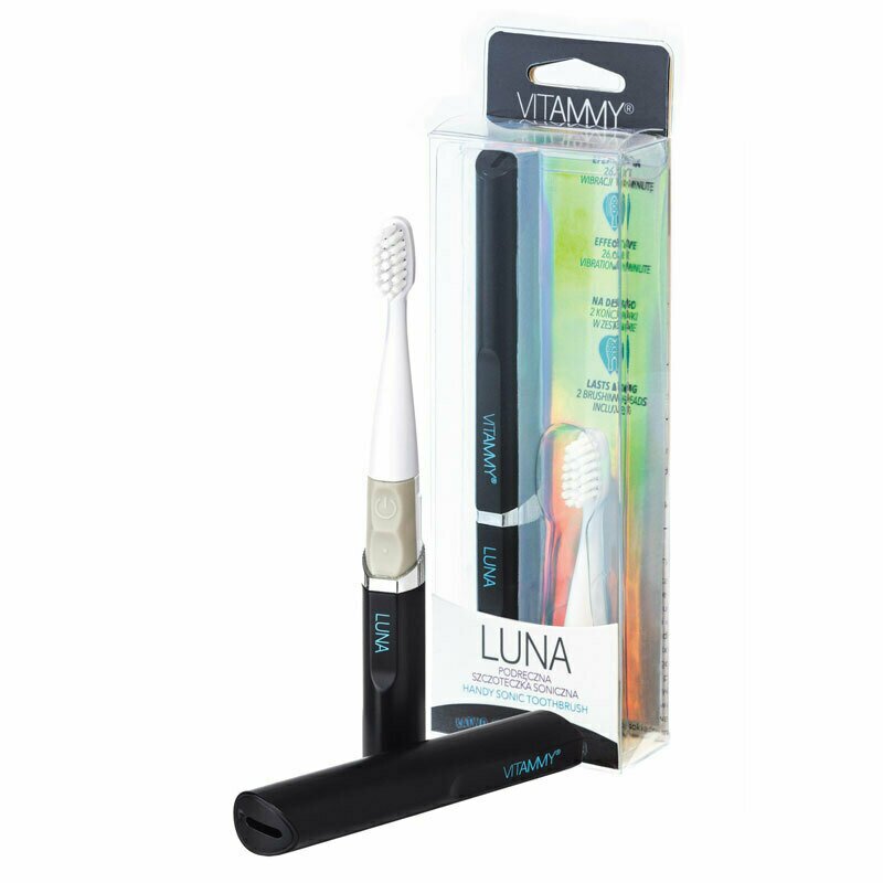 Vitammy - periuta de dinti electrica luna, 26000 vibratii/min, negru