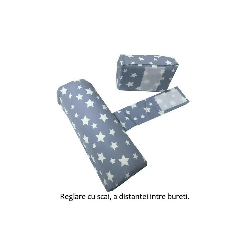 Deseda - perna antisufocare antiregurgitare si pozitionare bebelusi deluxe - stelute pe albastru