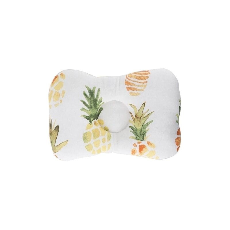 Bambinice - perna bebelusi comfy, alb/galben/pineapple