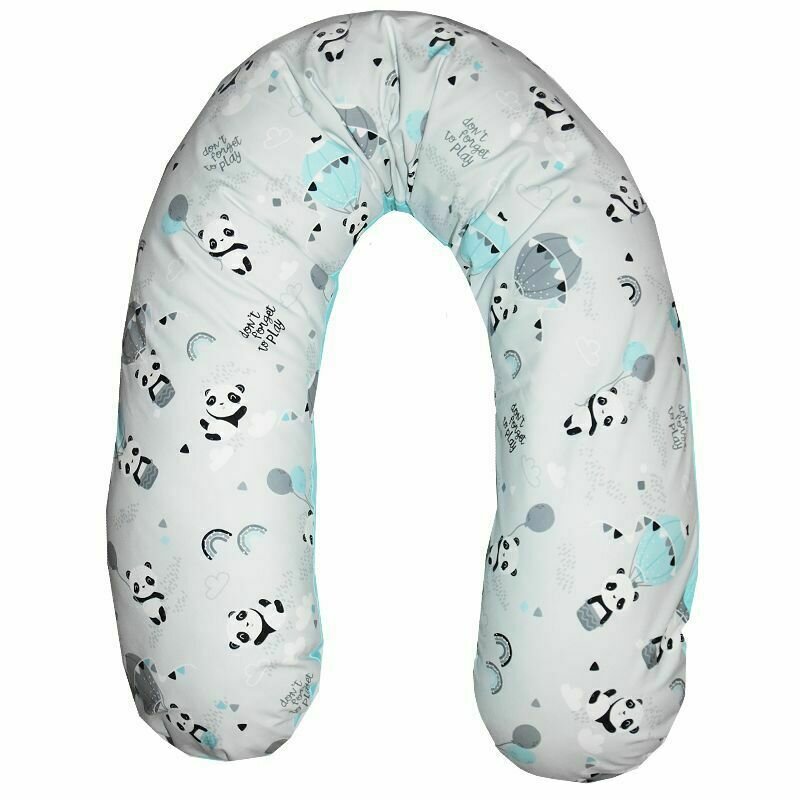 Eko - perna pentru alaptat panda umplutura cu fibre de silicon din bumbac