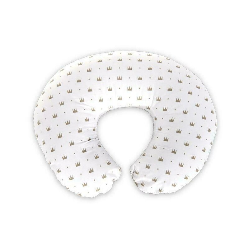 Lorelli - perna pentru alaptat crowns happy din bumbac, bej