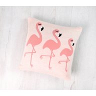 Bizzi Growin - Perna decor bumbac Flamingo, Roz