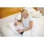 Perna inclinata, Bubaba, Antireflux, Cu husa din bumbac, 60 x 37 x 1,5-10 cm, Alba - 3