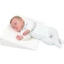 Perna inclinata, Bubaba, Antireflux, Cu husa din bumbac, 60 x 37 x 1,5-10 cm, Alba - 4
