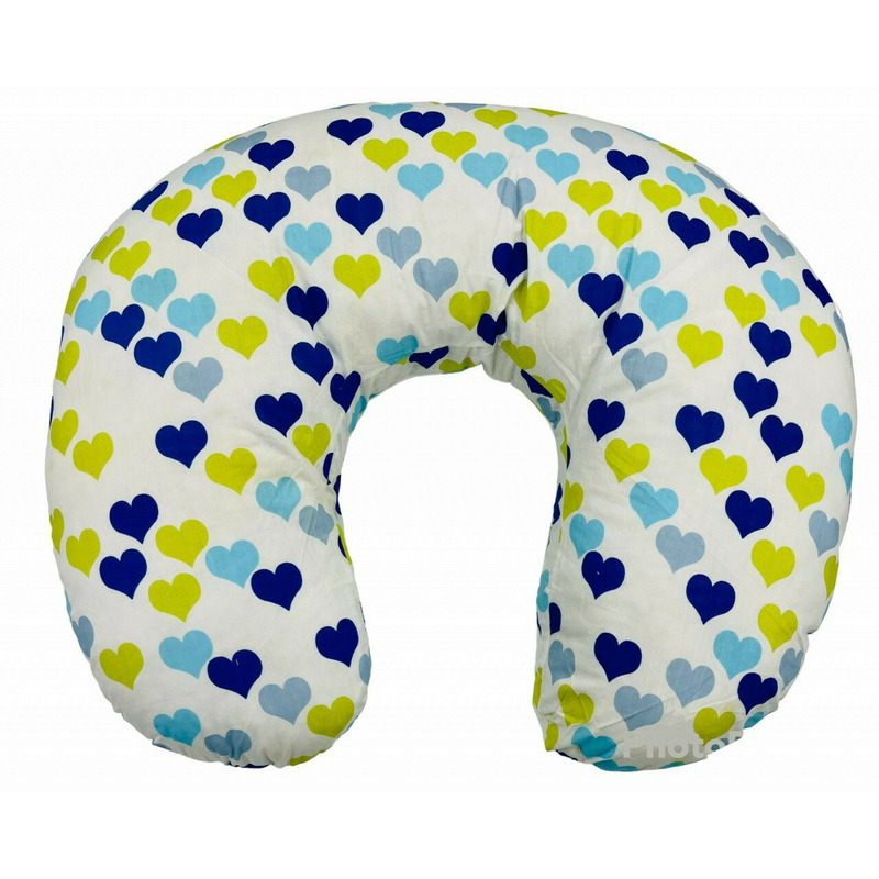 Perna pentru alaptat 2 in 1 Nursing Pillow Flowers, BabyJem (Culoare: Roz)