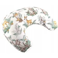 Perna pentru alaptat, Bocioland, Forest Animals, Cu husa detasabila, Din bumbac, 50x18 cm, Multicolor
