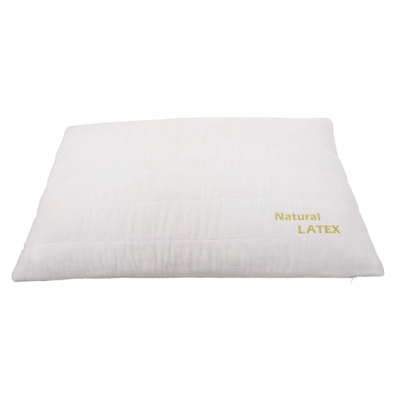 Somnart - perna latexcel, 66x38x14 cm, latex natural, husa bumbac 100%, alb