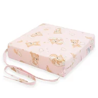 Pernuta inaltator, New Baby, Din spuma poliuretanica, Cu husa detasabila, Din bumbac, Grosime 8 cm, Bear Pink