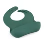 Baveta moale, Petite&Mars, Take&Match, Reglabil, Cu buzunar colector, Silicon, Fara BPA, 6 luni+, Verde - 2