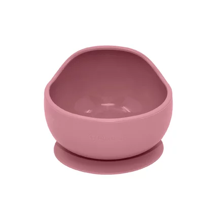 Bol, Petite&Mars, Take&Match, Din silicon, Cu ventuza, Fara BPA, 6 luni+, 350 ml, Roz