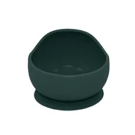 Bol, Petite&Mars, Take&Match, Din silicon, Cu ventuza, Fara BPA, 6 luni+, 350 ml, Verde Inchis