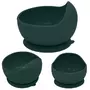 Bol, Petite&Mars, Take&Match, Din silicon, Cu ventuza, Fara BPA, 6 luni+, 350 ml, Verde Inchis - 3
