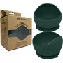 Bol, Petite&Mars, Take&Match, Din silicon, Cu ventuza, Fara BPA, 6 luni+, 350 ml, Verde Inchis - 2