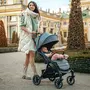 Carucior sport, Petite&Mars, Cross, Autopliabil, 6 luni+, Bara detasabila, Pliabil cu o mana, SPF 40, Sustine pana la 22 kg, Conform cu standardul EN 1888-2:2018, Albastru - 13