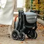 Carucior sport, Petite&Mars, Cross, Autopliabil, 6 luni+, Bara detasabila, Pliabil cu o mana, SPF 40, Sustine pana la 22 kg, Conform cu standardul EN 1888-2:2018, Albastru - 14