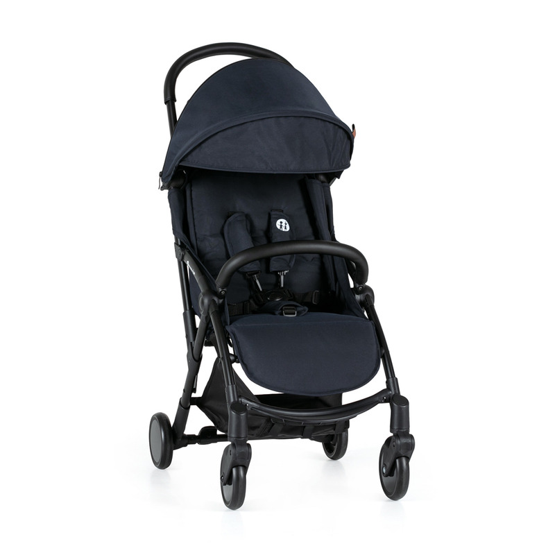 Petite&Mars - Carucior sport Up, Ultracompact si usor, 6 luni+, 5.8 kg, Bara detasabila, Sustine pana la 22 kg, Conform cu standardul EN 1888-2:2018, Albastru