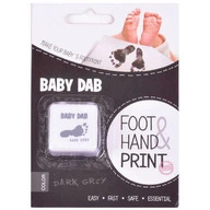 Cerneala pentru amprente mulaj, Petite&Mars, Utilizare multipla, Baby Dab, Unisex, Gri