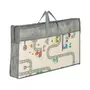 Covoras de joaca, Petite&Mars, Reversibil, Include geanta pentru transport, Pliabil si impermeabil, Non-toxic, 197 x 147 x 1 cm, Oras, 0 luni+, Multicolor - 6
