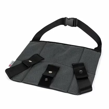 Deviator centura siguranta, Petite&Mars, Beltley, Pentru gravide,  Grey