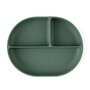 Farfurie compartimentata, Petite&Mars, Take&Match, Ovala, Cu ventuza si 3 compartimente, Silicon, Fara BPA, 630 ml, 6 luni+, Verde - 2
