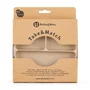 Farfurie compartimentata, Petite&Mars, Take&Match, Rotunda, Cu ventuza si 3 compartimente, Silicon, Fara BPA, 500 ml, 6 luni+, Bej - 4