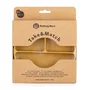 Farfurie compartimentata, Petite&Mars, Take&Match, Rotunda, Cu ventuza si 3 compartimente, Silicon, Fara BPA, 500 ml, 6 luni+, Galben - 4