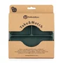 Farfurie compartimentata, Petite&Mars, Take&Match, Rotunda, Cu ventuza si 3 compartimente, Silicon, Fara BPA, 500 ml, 6 luni+, Verde - 4