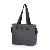 Black Friday - Reduceri Geanta pentru mamici, Petite&Mars, Cu 6 buzunare, inclusiv termo si impermeabil, Cu saltea de infasat inclusa, 53 x 36 x 19 cm, Zoe, Gri Promotie