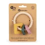 Jucarie dentitie, Petite&Mars, Include 3 forme geometrice, Moale, Cu diverse texturi, Silicon, Fara BPA, 0 luni+, Multicolor - 3