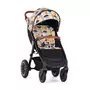 Insertie carucior, Petite&Mars, Editie limitata, Din spuma cu memorie, Densa Pentru confort sporit, Universala, Cu decupaje pentru centura de siguranta in 3 sau 5 puncte, 86x42 cm, 0 luni+, Retro, Multicolor - 4