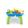 Masa de joaca pentru copii, Petite&Mars, Toby, Pentru apa si nisip, 9 jucarii diferite incluse, 45 x 49 x 45 cm, Albastru/Verde - 1
