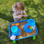 Masa de joaca pentru copii, Petite&Mars, Toby, Pentru apa si nisip, 9 jucarii diferite incluse, 45 x 49 x 45 cm, Albastru/Verde - 9