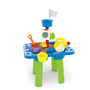 Masa de joaca pentru copii, Petite&Mars, Teo, Pentru apa si nisip, 6 jucarii diferite incluse, 46 x 69 x 39 cm, Albastru/Verde - 1