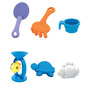 Masa de joaca pentru copii, Petite&Mars, Tim, Pentru apa si nisip, 6 jucarii diferite incluse,  46 x 69 x 39 cm, Albastru/Verde - 2