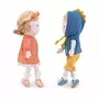 Papusa, Petite&Mars, Sophie 14 x 34 cm, 0 luni+, Ambalaj cu mini puzzle din carton, 35 cm, Roz - 10