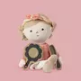 Papusa, Petite&Mars, Sophie 14 x 34 cm, 0 luni+, Ambalaj cu mini puzzle din carton, 35 cm, Roz - 3