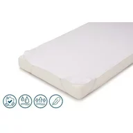 Protectie impermeabila, Petite&Mars, Pentru saltele de 120x60, Cu benzi elastice, Alb