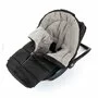 Sac de iarna, Petite&Mars, Jibot, Pentru carucior, landou sau scaun auto, 100x48 cm, Impermeabil, Cu elemente reflectorizante, Extensibil, 3 in 1, Charcoal Grey - 7