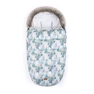 Sac de iarna, Petite&Mars, Comfy, 4 in 1, Impermeabil,Cu blanita si interior din fleece, Universal, Pentru carucior, 100 x 55 cm, Albastru Deschis