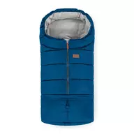Sac de iarna, Petite&Mars, Jibot, Pentru carucior, landou sau scaun auto, 100x48 cm, Impermeabil, Cu elemente reflectorizante, Extensibil, 3 in 1, Albastru