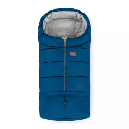 Sac de iarna, Petite&Mars, Jibot, Pentru carucior, landou sau scaun auto, 100x48 cm, Impermeabil, Cu elemente reflectorizante, Extensibil, 3 in 1, Albastru