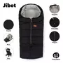 Sac de iarna, Petite&Mars, Jibot, Pentru carucior, landou sau scaun auto, 100x48 cm, Impermeabil, Cu elemente reflectorizante, Extensibil, 3 in 1, Albastru - 5