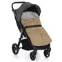 Sac de iarna, Petite&Mars, Jibot, Pentru carucior, landou sau scaun auto, 100x48 cm, Impermeabil, Cu elemente reflectorizante, Extensibil, 3 in 1, Bej - 2