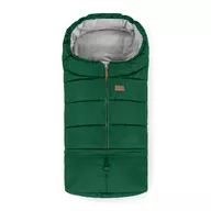 Sac de iarna, Petite&Mars, Jibot, Pentru carucior, landou sau scaun auto, 100x48 cm, Impermeabil, Cu elemente reflectorizante, Extensibil, 3 in 1, Green