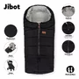 Sac de iarna, Petite&Mars, Jibot, Pentru carucior, landou sau scaun auto, 100x48 cm, Impermeabil, Cu elemente reflectorizante, Extensibil, 3 in 1, Pale Eucalypt - 5