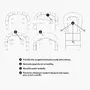 Scaun de masa, Petite&Mars, Gusto, Spatar reglabil in 3 trepte, Suport de picioare ajustabil, Cu husa impermeabila, 6- 36 luni, Conform cu standardele europene de securitate EN14988:2017 +A1:2020, Jasmine Honey - 3
