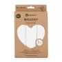 Set 3 scutece, Petite&Mars, Moussy Total White, Din muselina de bambus, Hipoalergenice, 68 x 68 cm, Certificate Oeko Tex Standard 100, Alb - 6