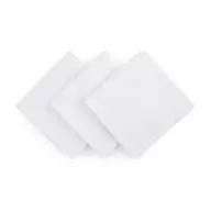 Set 3 scutece, Petite&Mars, Moussy Total White, Din muselina de bambus, Hipoalergenice, 68 x 68 cm, Certificate Oeko Tex Standard 100, Alb