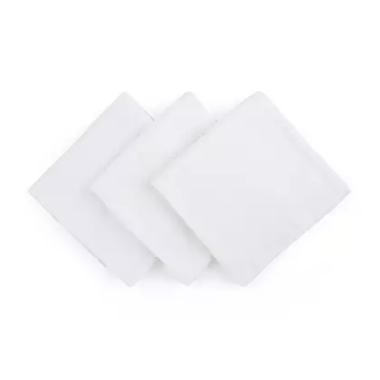 Set 3 scutece, Petite&Mars, Moussy Total White, Din muselina de bambus, Hipoalergenice, 68 x 68 cm, Certificate Oeko Tex Standard 100, Alb