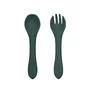 Set tacamuri, Petite&Mars, Take&Match, Din silicon, Fara BPA 6 luni+, Verde inchis